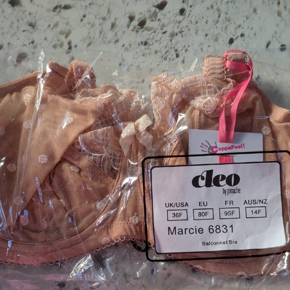 Cleo By Panache Marcie Balconnet Bra - Nude - Size 36F - NWT